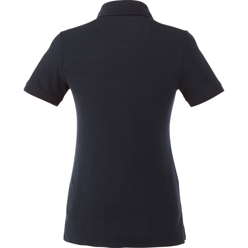 Elevate Women's Black Banfield Short Sleeve Polo