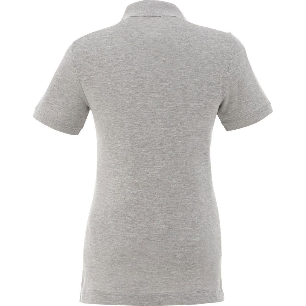 Elevate Women's Heather Grey Banfield Short Sleeve Polo