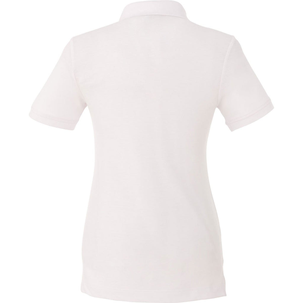 Elevate Women's White Banfield Short Sleeve Polo
