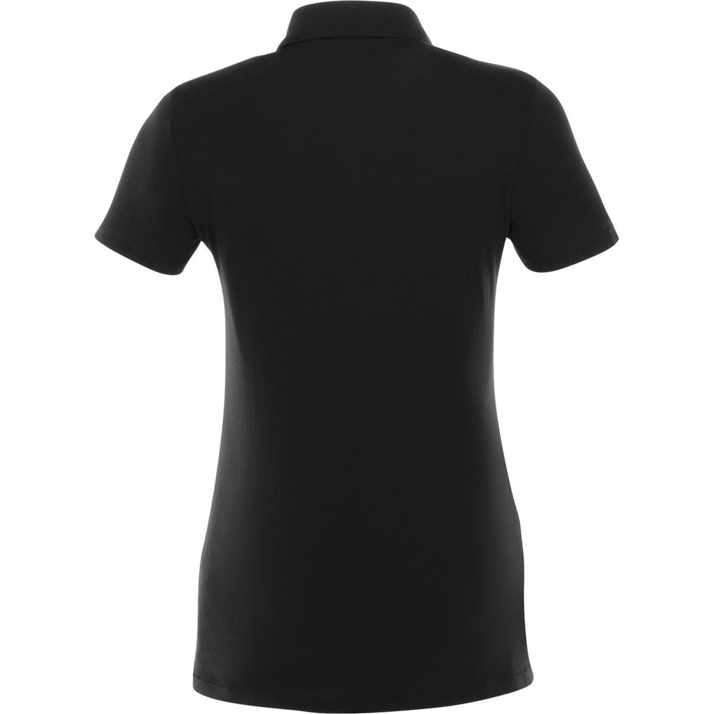 Elevate Women's Black Acadia Short Sleeve Polo