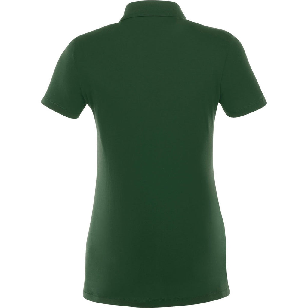 Elevate Women's Forest Green Acadia Short Sleeve Polo