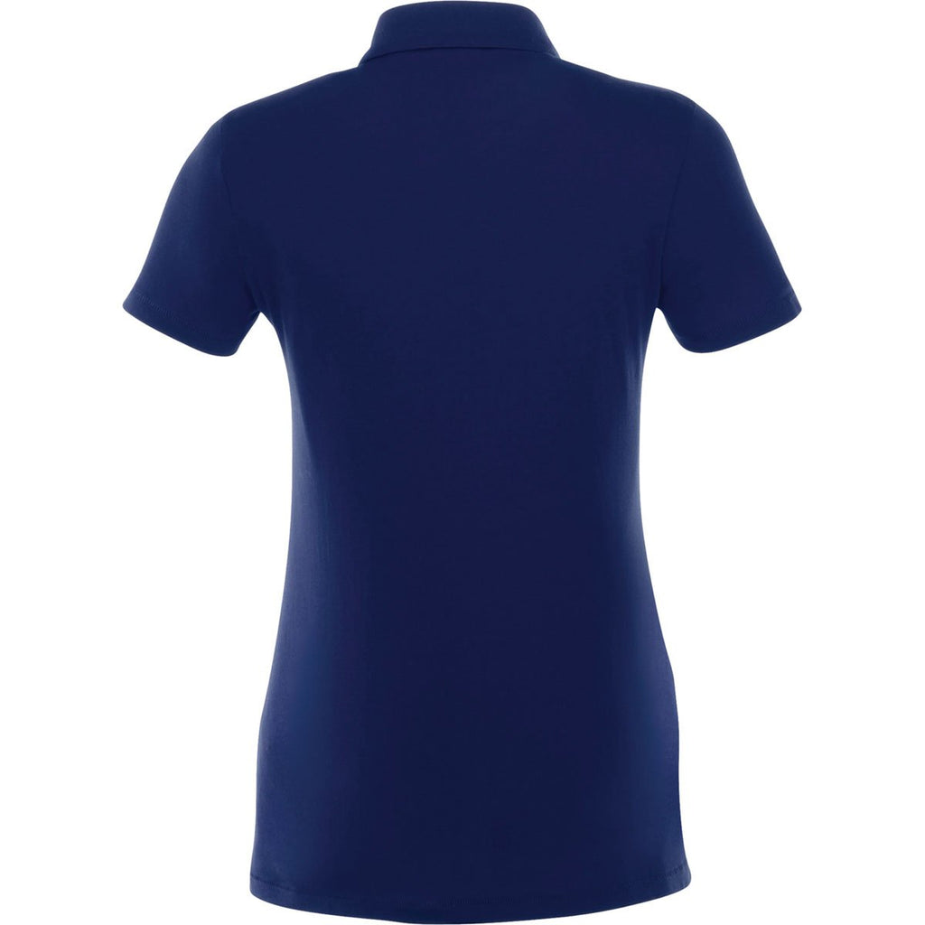Elevate Women's Vintage Navy Acadia Short Sleeve Polo