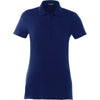 Elevate Women's Vintage Navy Acadia Short Sleeve Polo