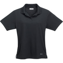 Elevate Women's Black Pico Short Sleeve Polo