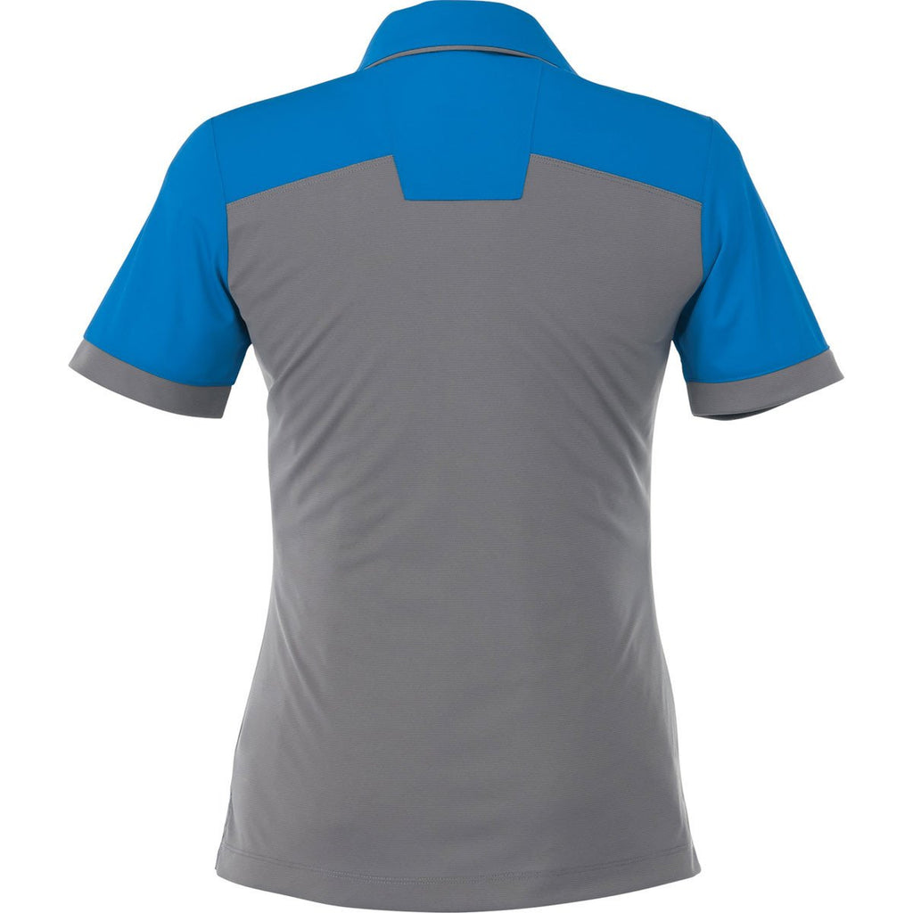 Elevate Women's Olympic Blue/Steel Grey Mack Short Sleeve Polo