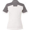 Elevate Women's Steel Grey/White Mack Short Sleeve Polo