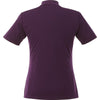 Elevate Women's Dark Plum Dade Short Sleeve Polo