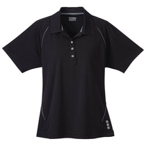 Elevate Women's Black Solway Short Sleeve Polo