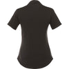 Elevate Women's Heather Dark Charcoal/Black Smoke Sagano Short Sleeve Polo