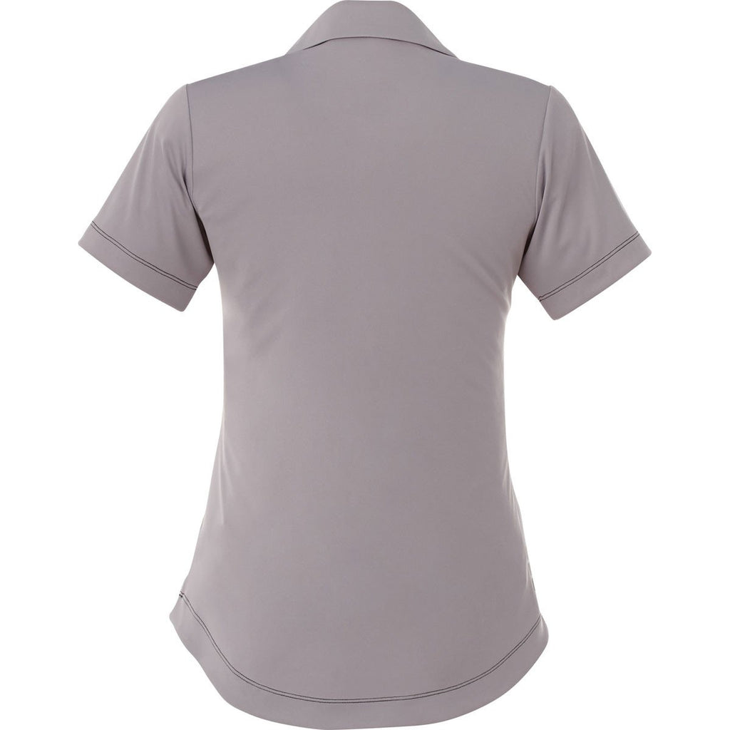 Elevate Women's Heather Grey/Quarry Sagano Short Sleeve Polo