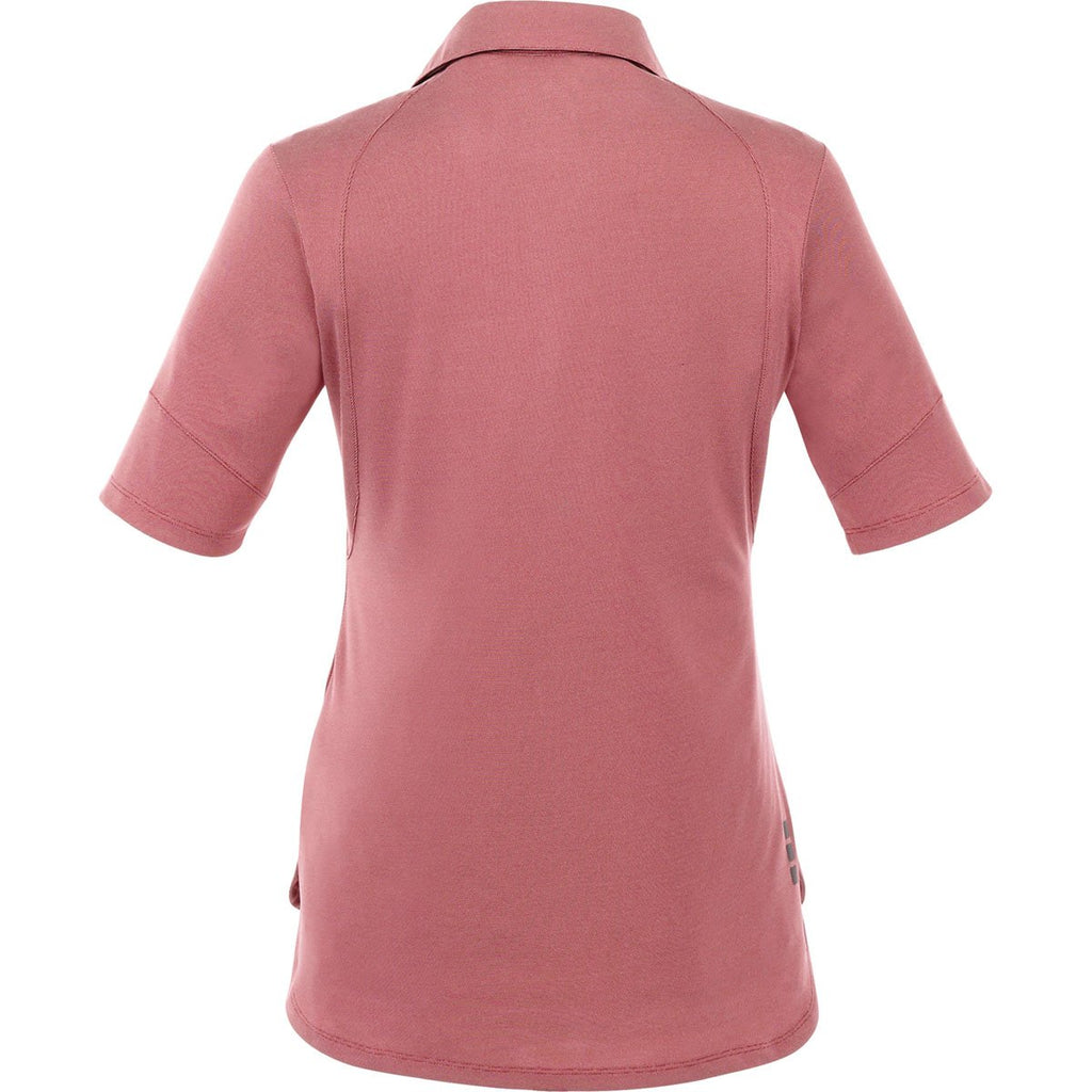 Elevate Women's Vintage Red Torres Short Sleeve Polo