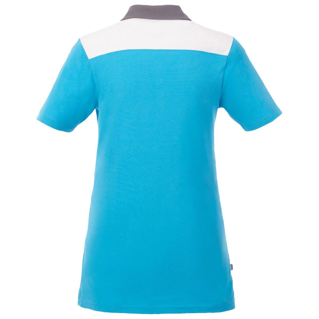 Elevate Women's Chill/Steel Grey/White Gydan Short Sleeve Polo