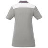 Elevate Women's Fossil/Steel Grey/White Gydan Short Sleeve Polo