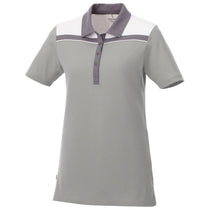 Elevate Women's Fossil/Steel Grey/White Gydan Short Sleeve Polo