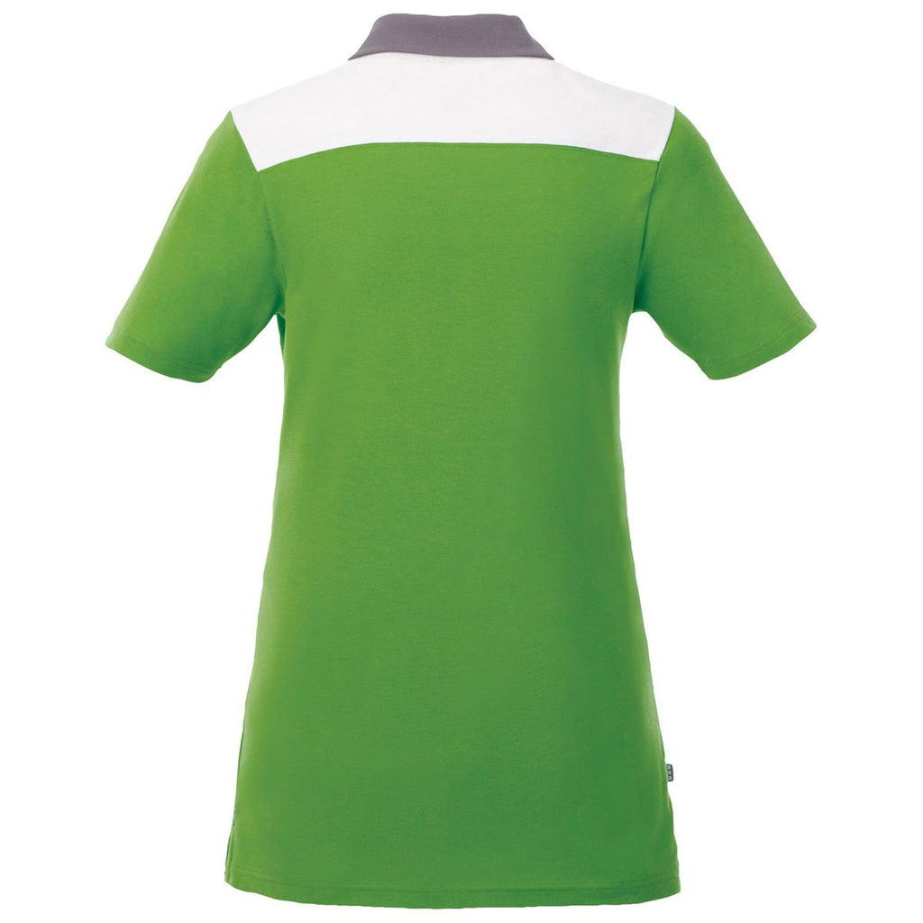 Elevate Women's Juniper/Steel Grey/White Gydan Short Sleeve Polo