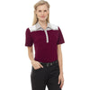 Elevate Women's Maroon/Fossil/White Gydan Short Sleeve Polo