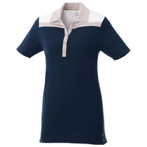 Elevate Women's Navy/Fossil/White Gydan Short Sleeve Polo