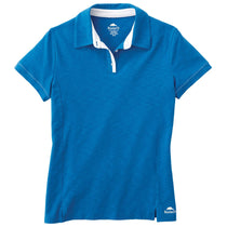 Roots73 Women's Baltic Blue/White Stillwater Short Sleeve Polo