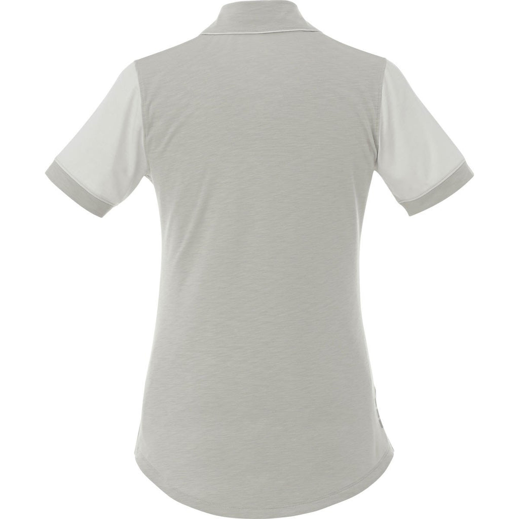Elevate Women's Grey Mist/Fossil Laramie Short Sleeve Polo