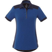 Elevate Women's Metro Blue/Vintage Navy Laramie Short Sleeve Polo