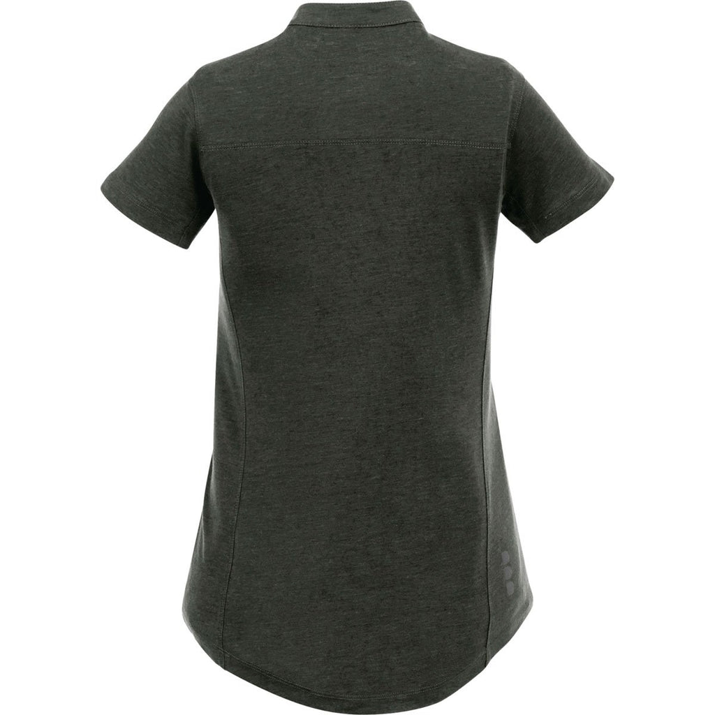 Elevate Women's Loden Heather Concord Short Sleeve Polo