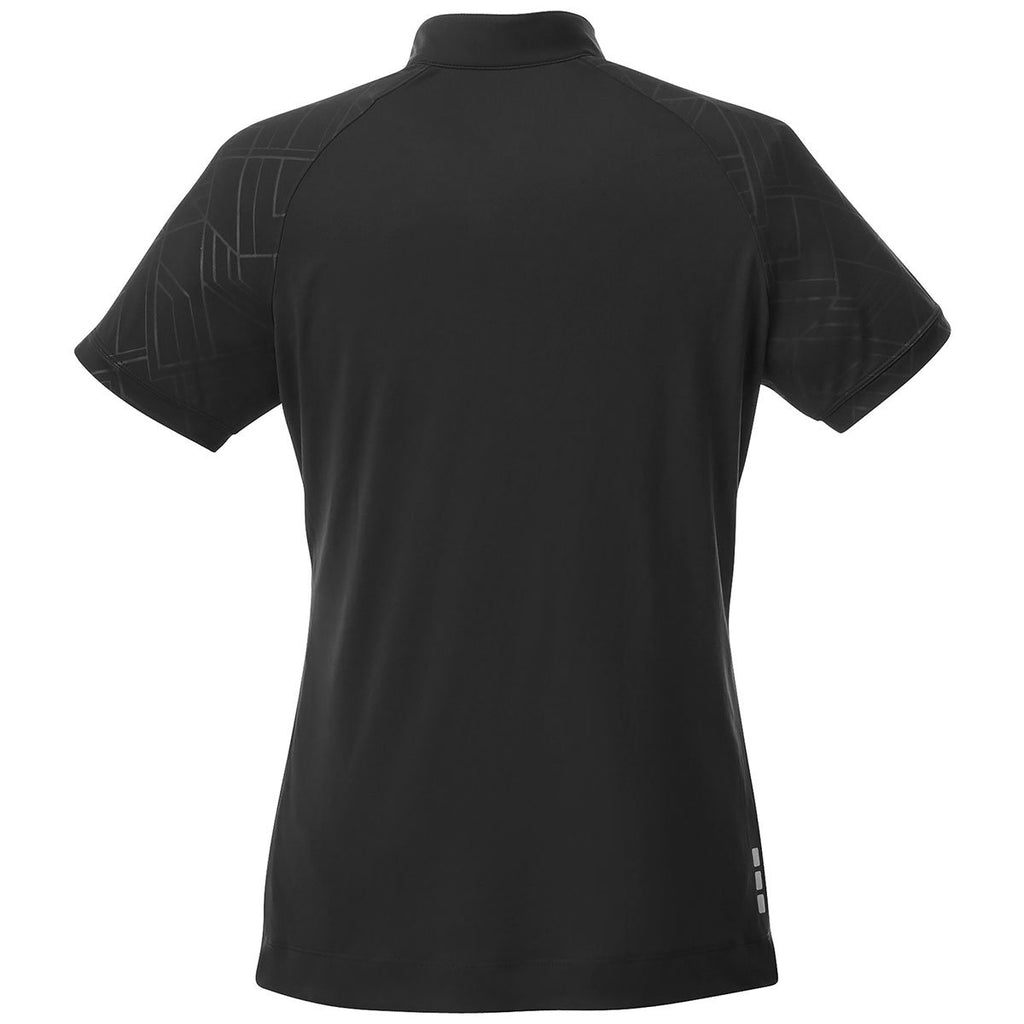 Elevate Women's Black Hakone Short Sleeve Polo