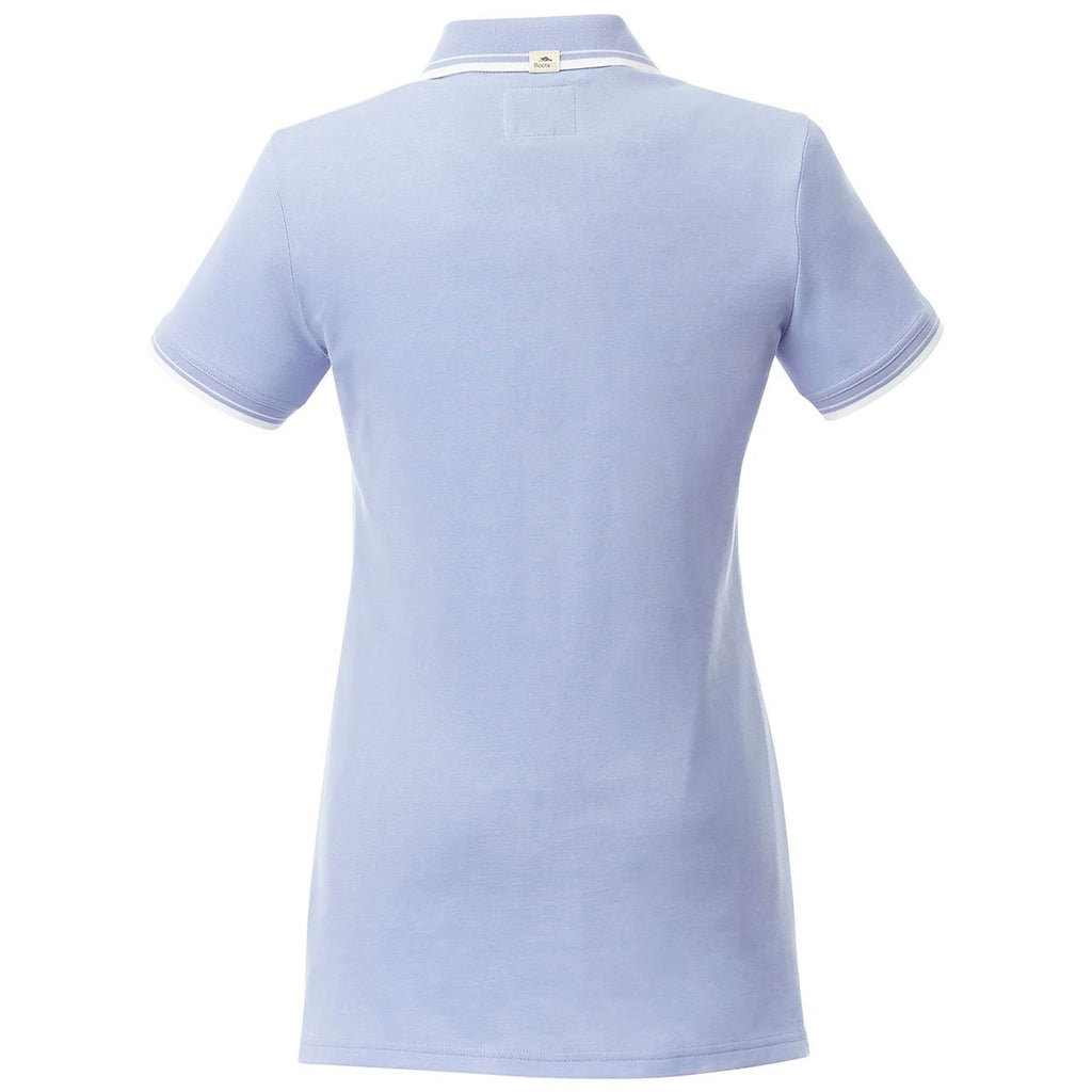 Roots73 Women's Solace Blue/White Limestone Short Sleeve Polo