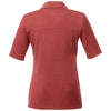 Elevate Women's Vintage Red Heather Skara Short Sleeve Polo