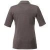 Elevate Women's Heather Charcoal Skara Short Sleeve Polo