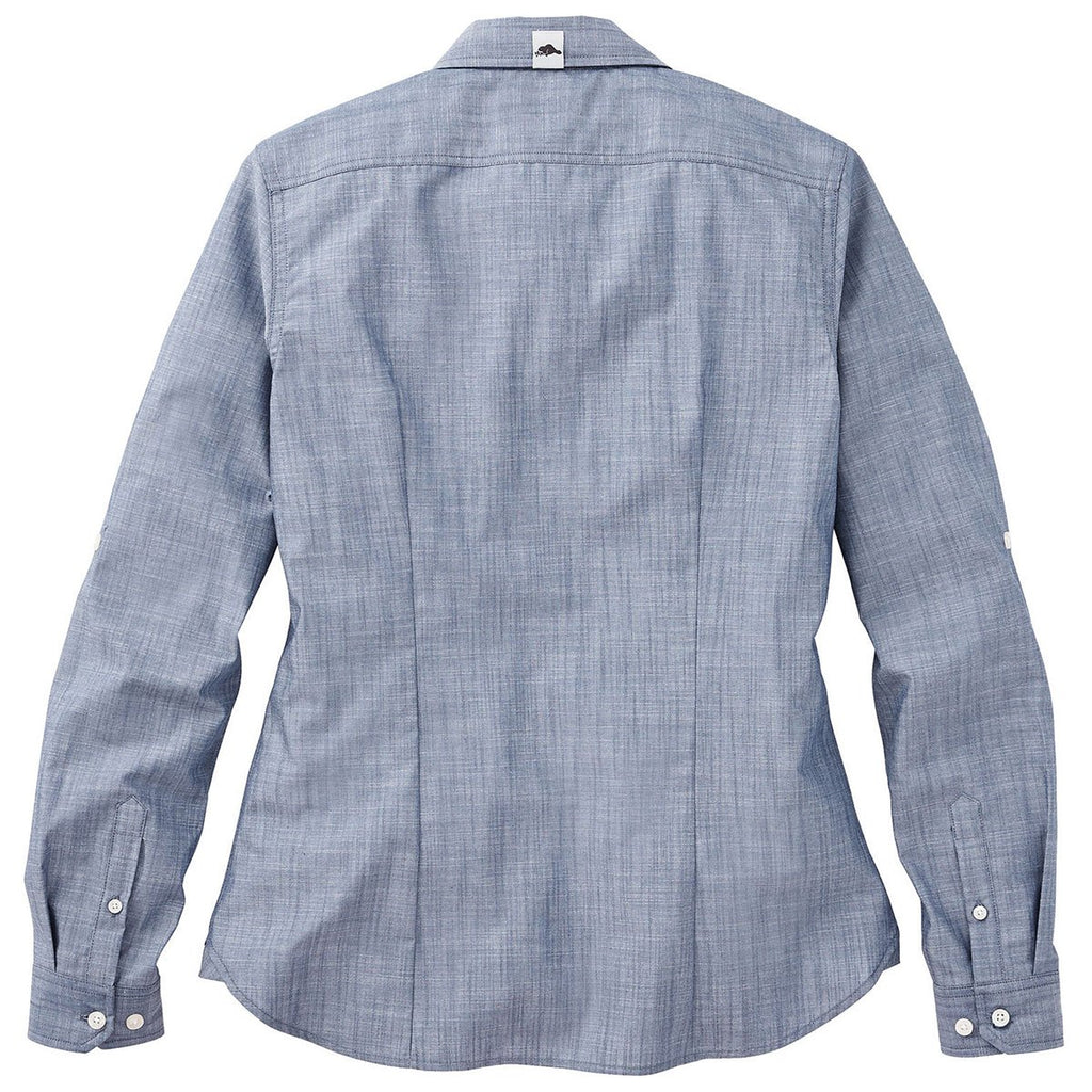 Roots73 Women's Dark Denim Clearwater Long Sleeve Shirt