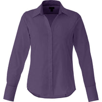 Elevate Women's Dark Plum Cromwell Long Sleeve Shirt