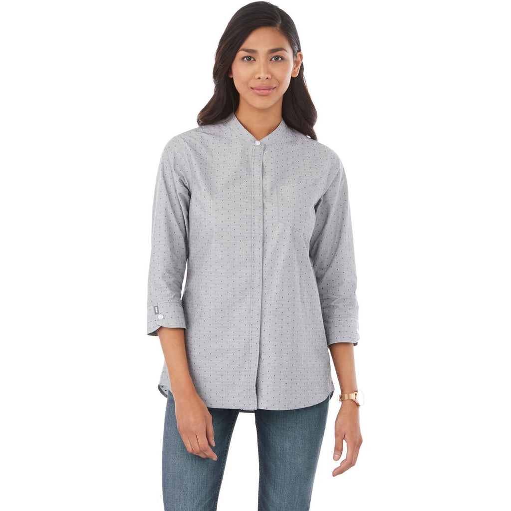 Elevate Women's Grey Storm Huntington Three Quarter Sleeve