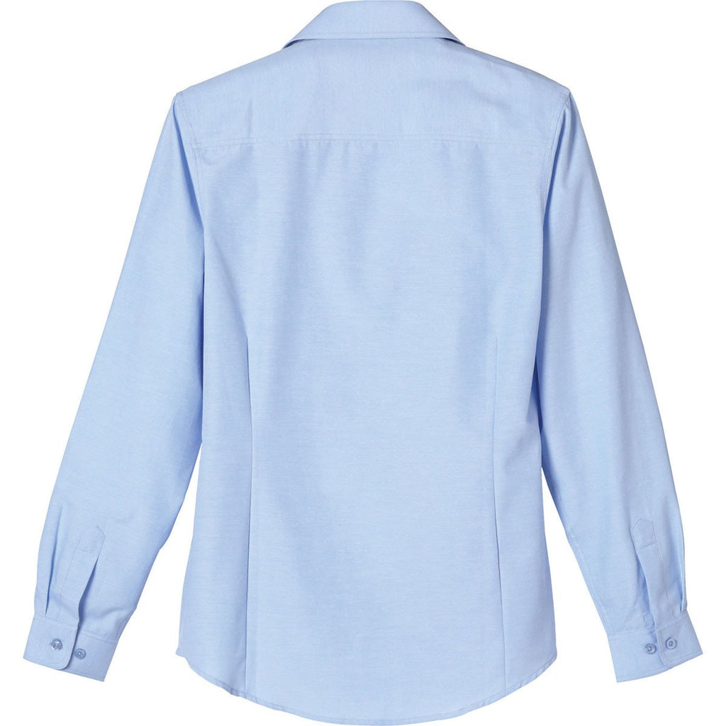 Elevate Women's Oxford Blue Tulare Oxford Long Sleeve Shirt
