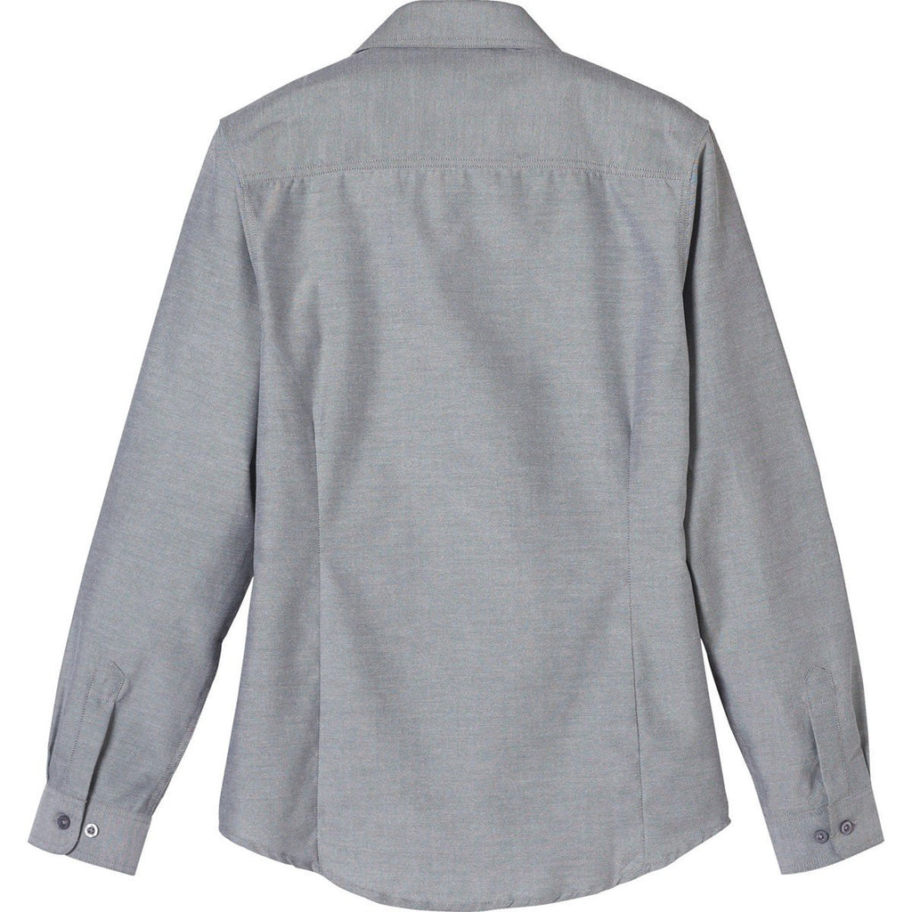Elevate Women's Oxford Grey Tulare Oxford Long Sleeve Shirt