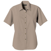 Elevate Women's Tan Matson Short Sleeve Shirt