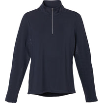 Elevate Women's Navy Caltech Knit Quarter Zip