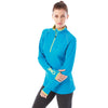 Elevate Women's Aspen Blue/Hi-Liter Green Knew Knit Half Zip