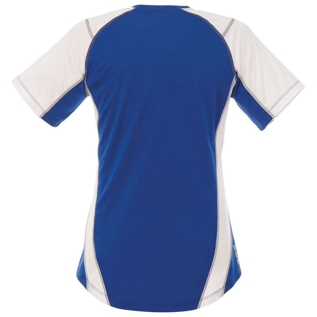 Elevate Women's New Royal/White Taku Short Sleeve Tech Tee