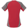 Elevate Women's Team Red/Steel Grey Taku Short Sleeve Tech Tee
