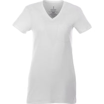 Elevate Women's White Monroe Short Sleeve Pocket Tee