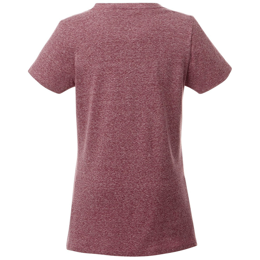 Elevate Women's Maroon Heather Canyon Short Sleeve Tee