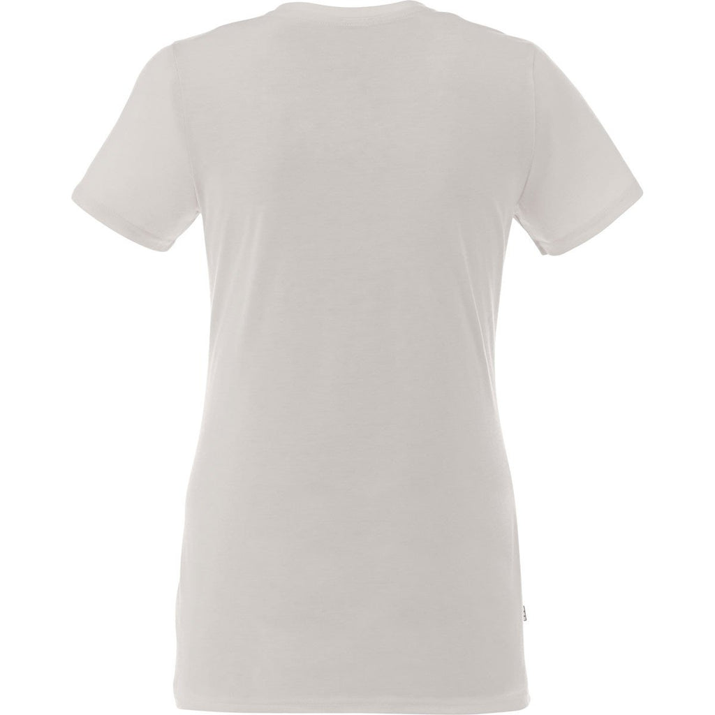 Elevate Women's Heather Grey Sarek V-Neck Short Sleeve Tee