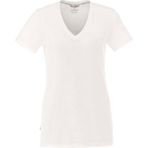 Elevate Women's White Sarek V-Neck Short Sleeve Tee