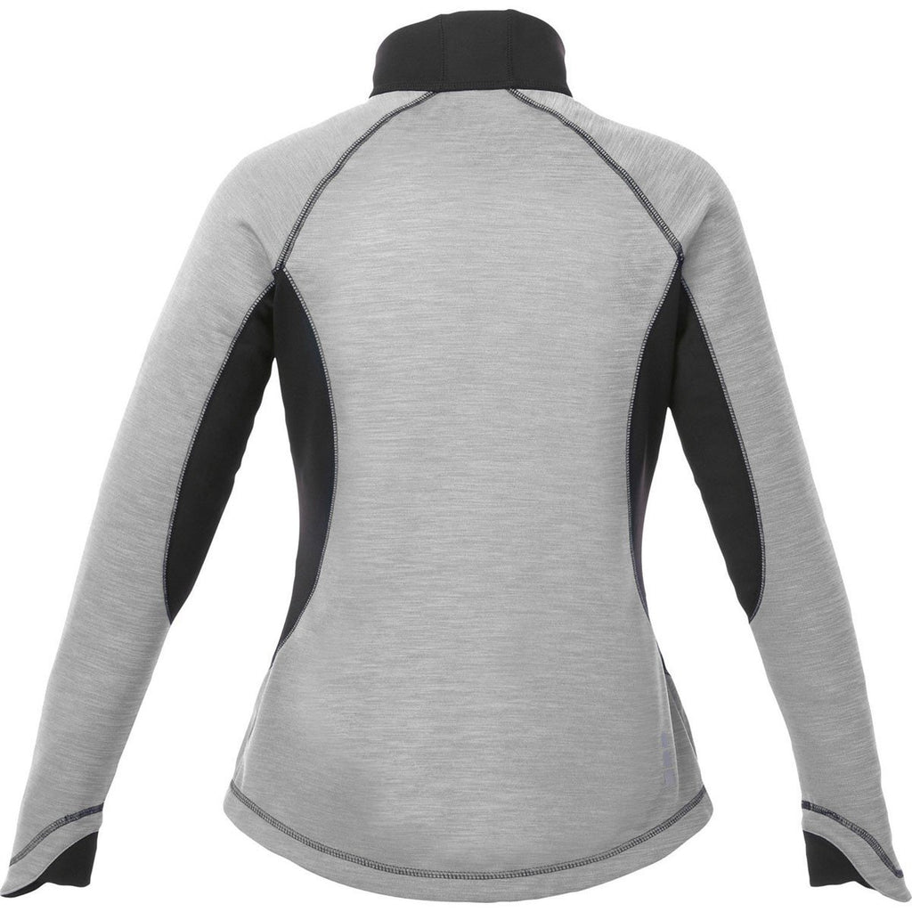 Elevate Women's Silver Heather Langley Knit Jacket