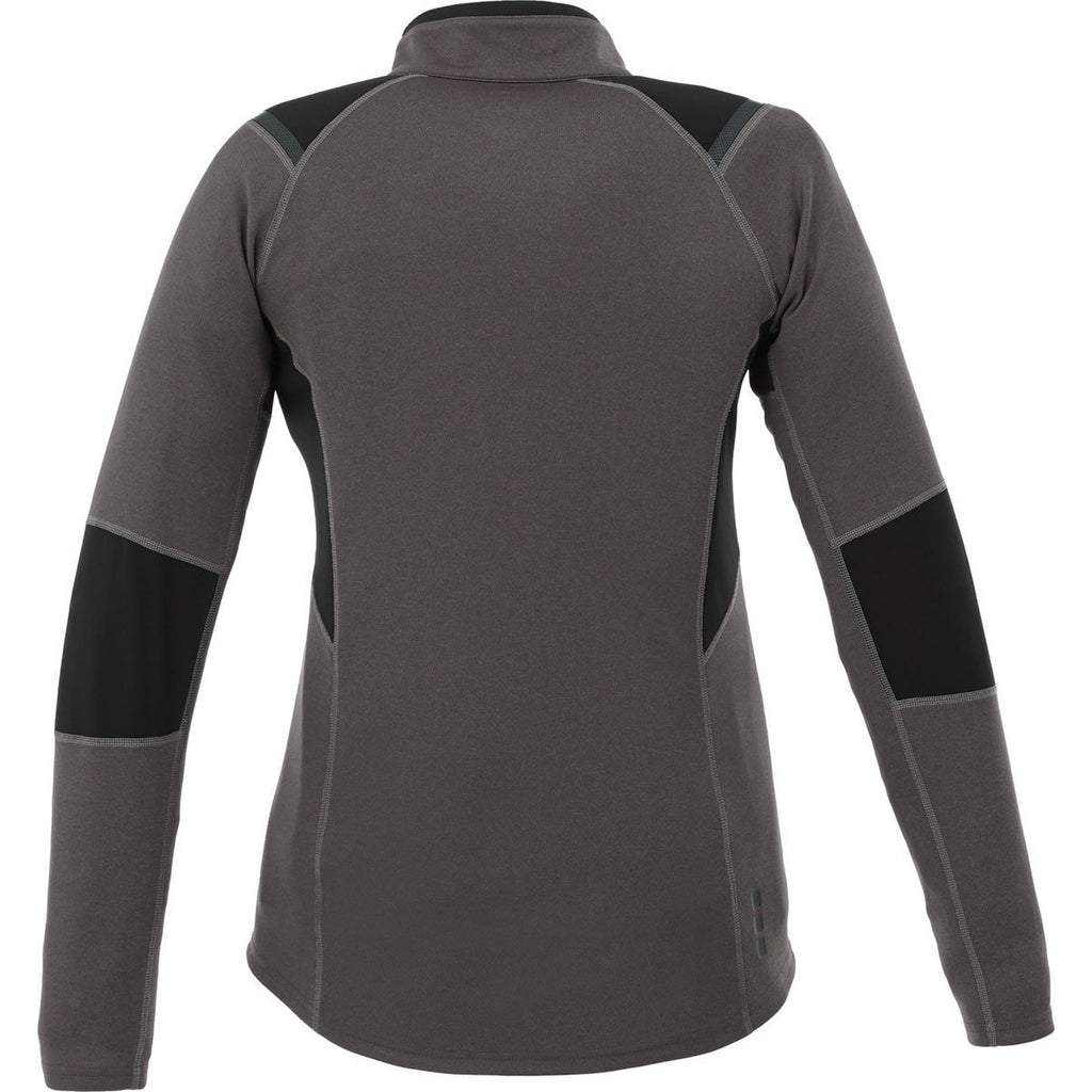 Elevate Women's Heather Dark Charcoal Jaya Knit Jacket