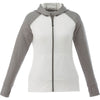 Elevate Women's White Anshi Knit Full Zip Hoodie