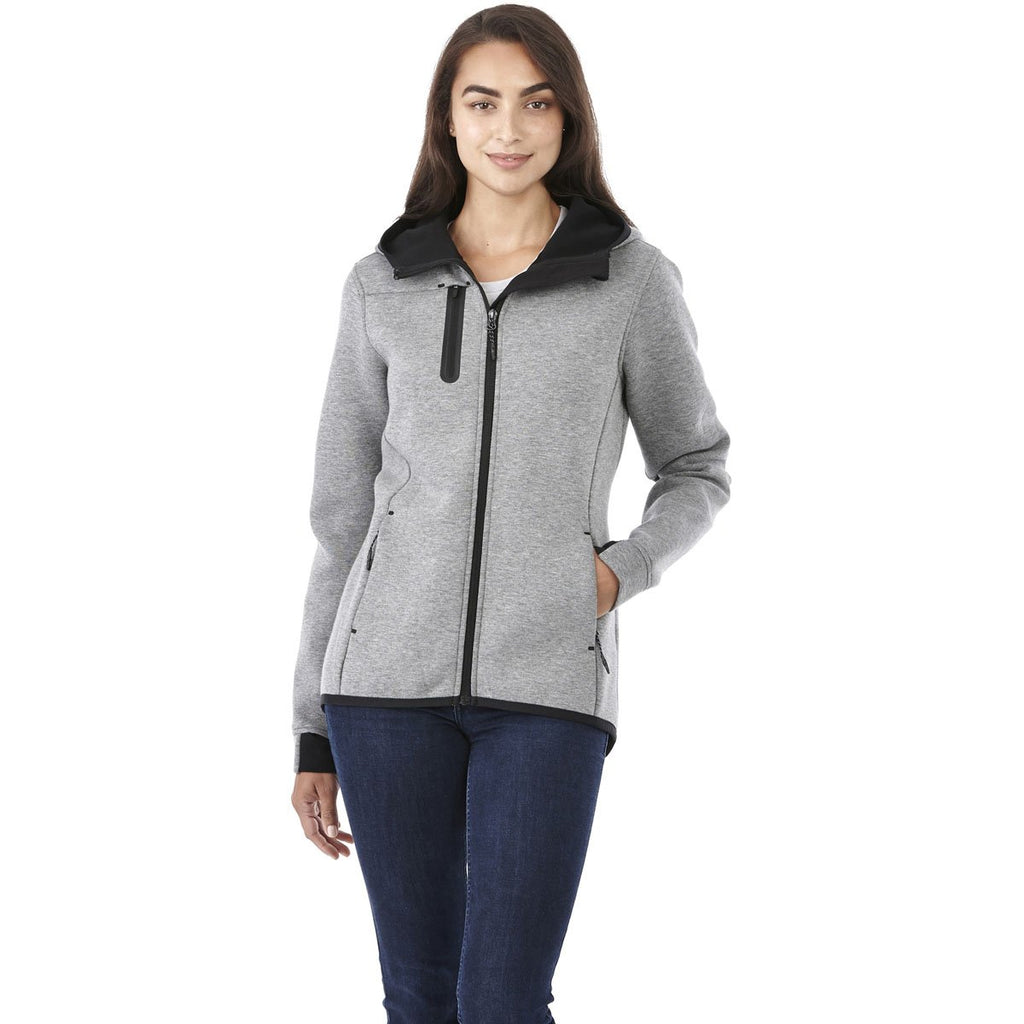 Elevate Women's Medium Heather Grey Chivero Knit Jacket