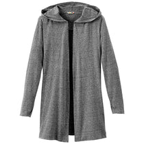 Elevate Women's Heather Dark Charcoal Ashland Knit Hooded Cardigan