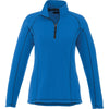 Elevate Women's Olympic Blue Bowlen Polyfleece Quarter Zip