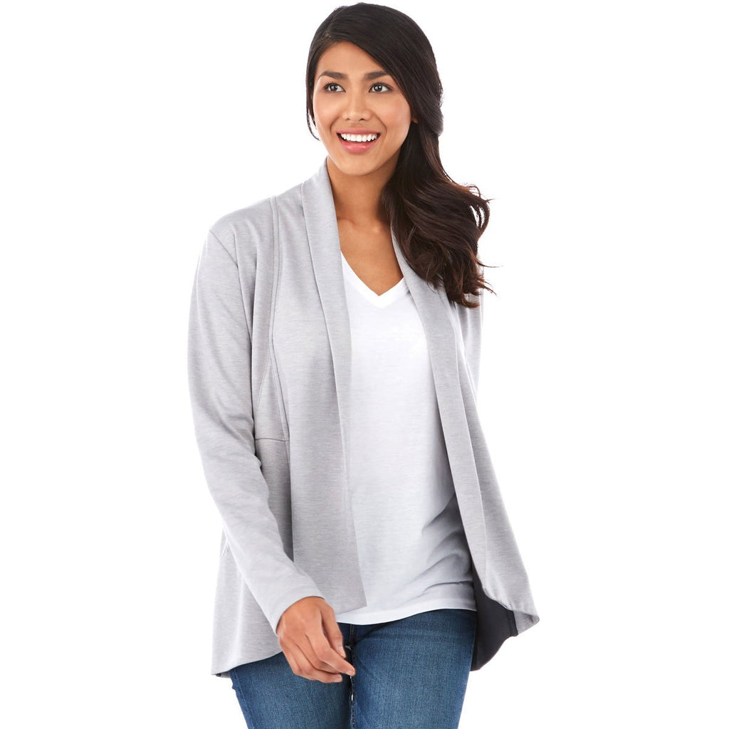 Elevate Women's Heather Grey Equinox Knit Blazer